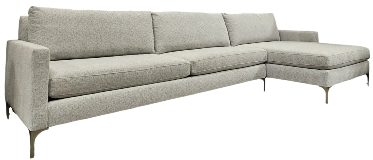 Serafina Smoke Right Chaise Sectional