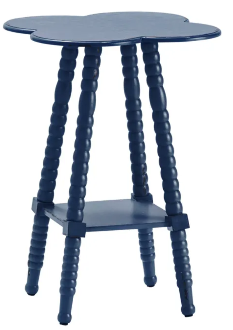 Bar Harbor Indigo Clover Accent Table
