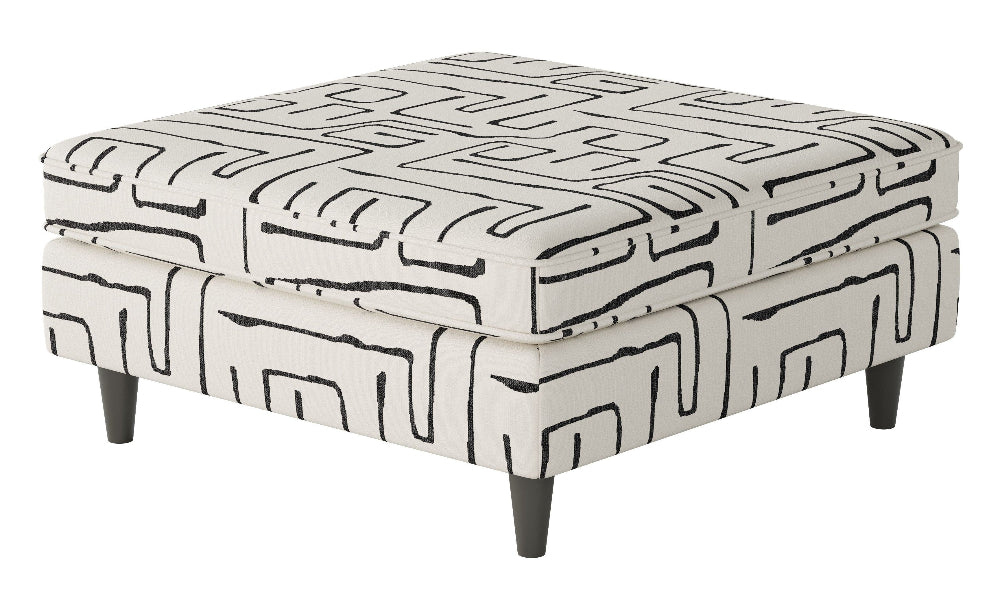 Fossil Ebony Cocktail Ottoman