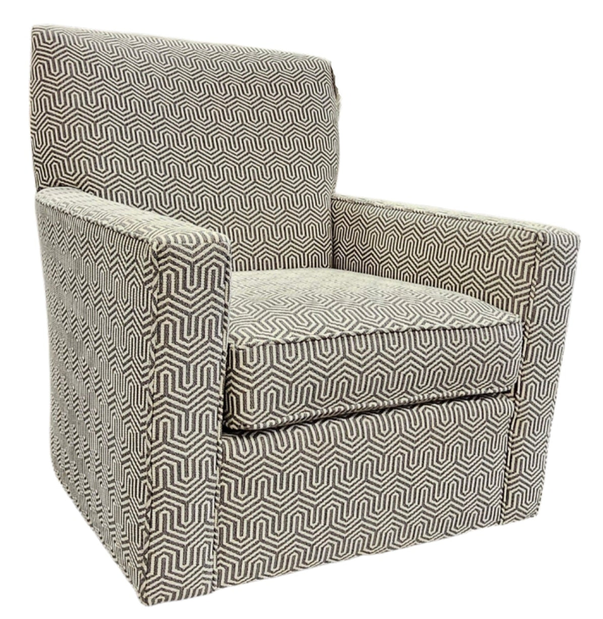 Moretz Flannel Swivel Glider