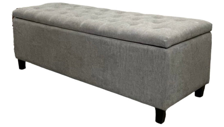 Shandra Grey Storage Bench