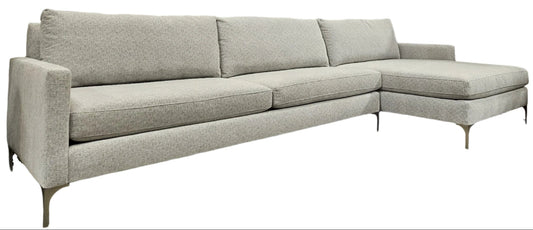 Serafina Smoke Right Chaise Sectional
