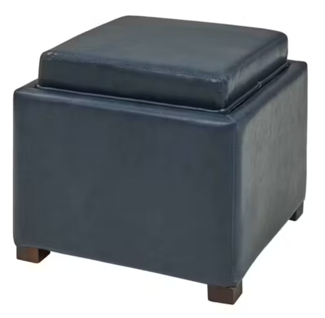 Cameron Vintage Blue Storage Ottoman