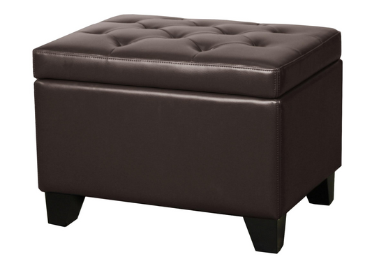Julian Mocha Storage Ottoman