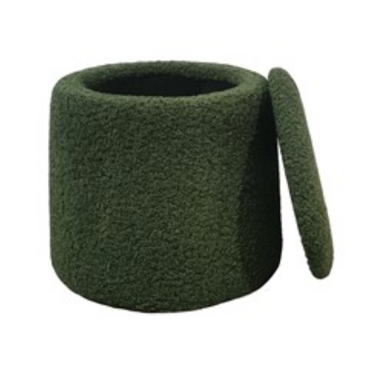 Tara Green Storage Ottoman