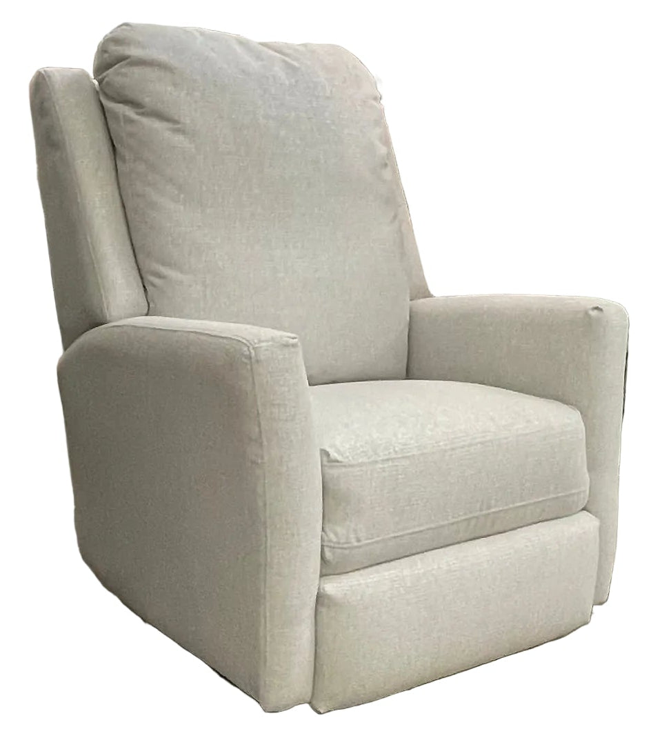 Alabaster recliner on a swivel glider base