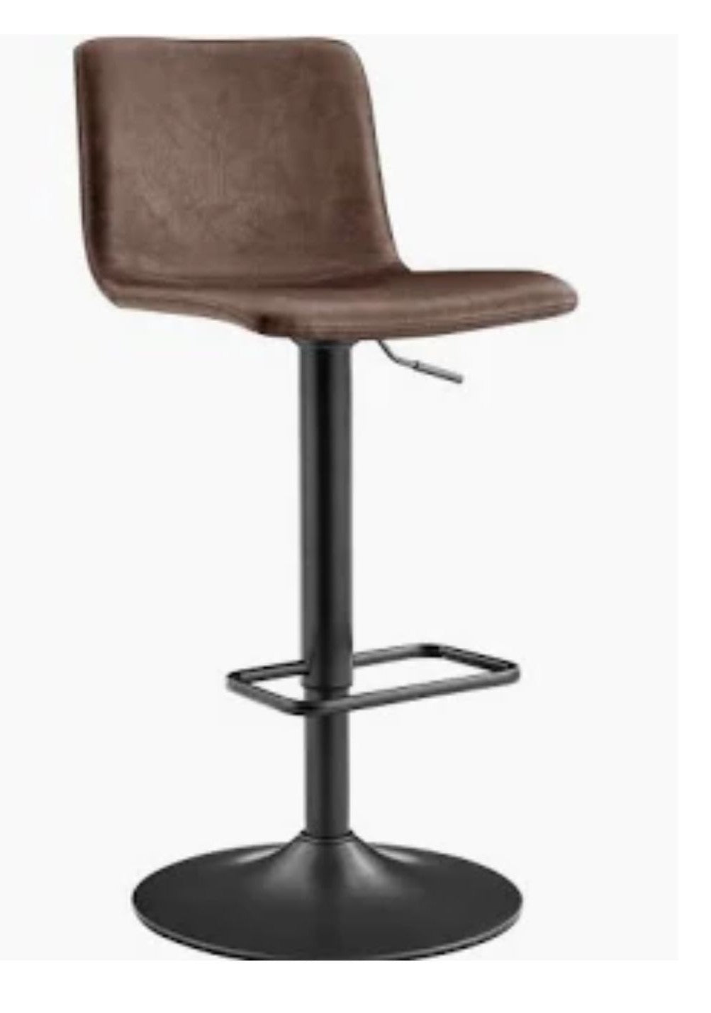 Bruce Toasted Dark Brown Gas-lift Swivel Stool