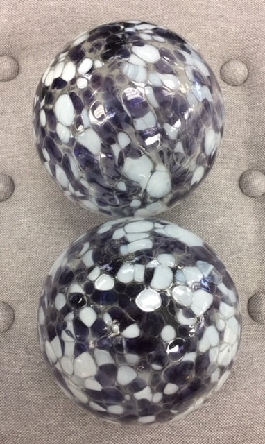 Purple and White Large Spheres