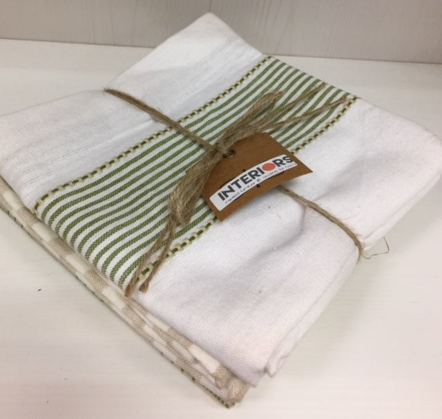 Green Kitchen Towel Set