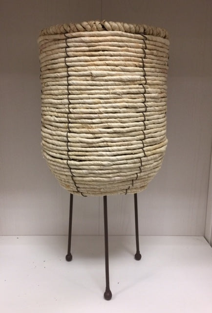 Wicker Planter With Stand